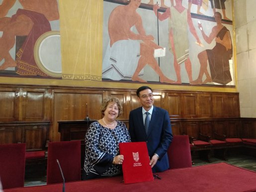 Visit of Chinese academics to Panteion University & meeting with GAPE